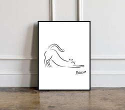 Pablo Picasso - Cat poster, Picasso Exhibition poster, Picasso Exhibition Line Art Poster, Minimalist Line Drawing, Gift print, Home Decor 1329590741