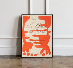 Pablo Picasso Art Print, Pablo Picasso Exhibition poster, Les  Chants Des Morts, Minimalist Neutral Wall Art Print, Modern Print 1556226446
