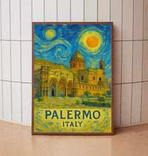 Palermo Poster Print, Palermo Travel Poster, Palermo Van Gogh Style Wall Art, Palermo, Italy