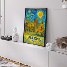 Palermo Poster Print, Palermo Travel Poster, Palermo Van Gogh Style Wall Art, Palermo, Italy