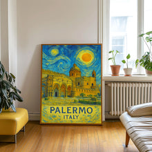 Palermo Poster Print, Palermo Travel Poster, Palermo Van Gogh Style Wall Art, Palermo, Italy