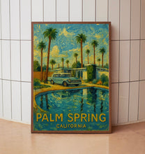 Palm Springs Travel Print, California Palm Springs Travel Poster, Travel Wall Art, California Travel Gift Wall Decor