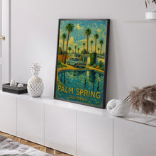 Palm Springs Travel Print, California Palm Springs Travel Poster, Travel Wall Art, California Travel Gift Wall Decor