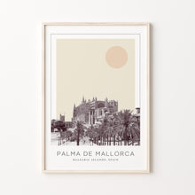 Palma de Mallorca Poster Print, Palma de Mallorca Travel Poster, Palma de Mallorca Minimalistic Wall Art, Balearic Islands, Spain 1882437305
