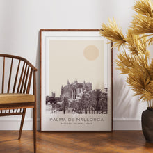 Palma de Mallorca Poster Print, Palma de Mallorca Travel Poster, Palma de Mallorca Minimalistic Wall Art, Balearic Islands, Spain 1882437305