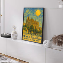 Palma de Mallorca Poster Print, Palma de Mallorca Travel Poster, Palma de Mallorca Van Gogh Style Wall Art, Balearic Islands, Spain
