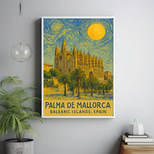 Palma de Mallorca Poster Print, Palma de Mallorca Travel Poster, Palma de Mallorca Van Gogh Style Wall Art, Balearic Islands, Spain