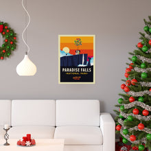 Paradise Falls Travel Poster, Disney UP Poster, Pixar UP Wall Art, UP Movie Art Print, Retro Print, Up Balloon House Poster, Disney Gift 1291980624