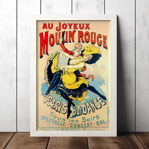 Paris Dancing At The Merry Moulin Rouge Poster - Film Fan Collectibles - Vintage Movie Poster - Home Decor - Wall Art 4359101837
