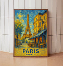 Paris France Travel Print Wall Art, Eiffel Tower Paris France Travel Poster, Europe Travel Poster, Traveler Home Décor, Traveler Gift