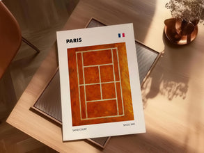 Paris Grand Slam PRINTED Poster  French Grand Slam Tournament  Tennis Print  Tennis Wall Decor  Tennis Gift  Wallpaper  Art 4364752075