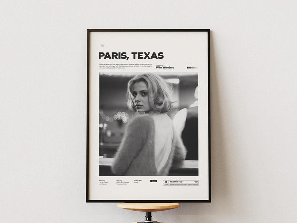 Paris, Texas Poster, Nastassja Kinski Poster, Alternative Paris, Texas Movie Poster Print, Cult Movie Poster, Digital Print, Cinematic Decor 1883701292