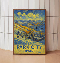 Park City Utah Travel Print, Park City Utah Winter Travel Poster Print, Winter Sports Wall Art, Utah Ski Travel Poster