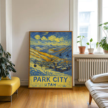 Park City Utah Travel Print, Park City Utah Winter Travel Poster Print, Winter Sports Wall Art, Utah Ski Travel Poster