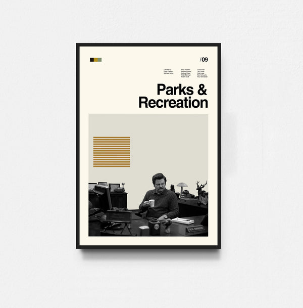 Parks and Recreation Poster, Parks and Rec Print, Movie Poster, Midcentury Art, Minimalist Art, Retro Poster, Vintage Poster, Wall Decor 1797612686