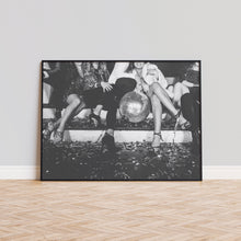 Party Girls, Disco Globe Print, Feminist, Bar Cart Art, Black and White Wall Art, Vintage Print, Photography Prints, Museum Quality Print 1620778183