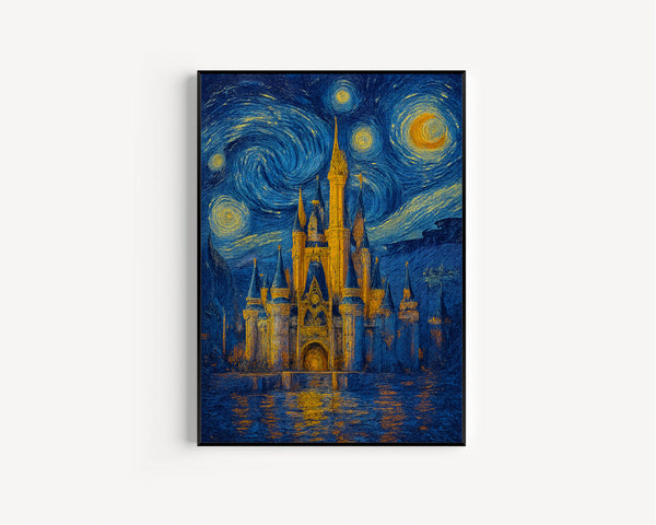 Pastel Castle Painting Poster, Fantasy Wall Art, Kid’s Room Poster, Playroom Wall Art, Magic Kingdom Poster, Nursery Wall Art