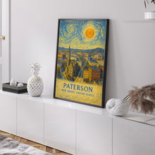 Paterson Poster Print, Paterson Travel Poster, Paterson Van Gogh Style Wall Art, Paterson, New Jersey, United States