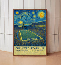 Patriots NFL  Gillette Stadium  24 x 36 inches  Black and White  Poster