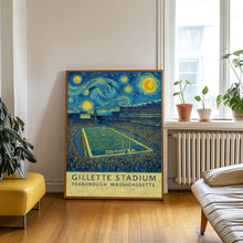 Patriots NFL  Gillette Stadium  24 x 36 inches  Black and White  Poster
