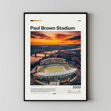 Paul Brown Stadium Poster, Cincinnati Bengals Poster Print, NFL Stadium Poster, Football Fan Gift Print