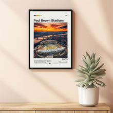 Paul Brown Stadium Poster, Cincinnati Bengals Poster Print, NFL Stadium Poster, Football Fan Gift Print