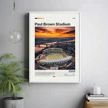 Paul Brown Stadium Poster, Cincinnati Bengals Poster Print, NFL Stadium Poster, Football Fan Gift Print