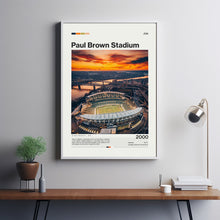Paul Brown Stadium Poster, Cincinnati Bengals Poster Print, NFL Stadium Poster, Football Fan Gift Print