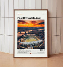 Paul Brown Stadium Poster, Cincinnati Bengals Poster Print, NFL Stadium Poster, Football Fan Gift Print