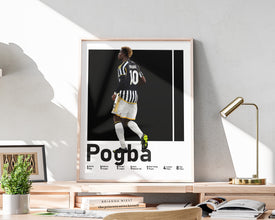 Paul Pogba Soccer Star Poster, Sports Wall Art Sport Poster 1661529589