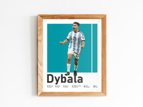 Paulo Dybala Poster Argentinian Football Star, Soccer Wall Art Sport Poster 1515878256
