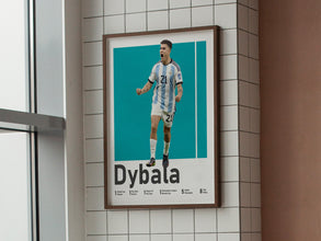 Paulo Dybala Poster Argentinian Football Star, Soccer Wall Art Sport Poster 1515878256