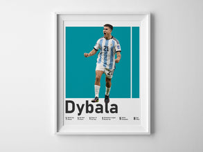 Paulo Dybala Poster Argentinian Football Star, Soccer Wall Art Sport Poster 1515878256