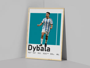 Paulo Dybala Poster Argentinian Football Star, Soccer Wall Art Sport Poster 1515878256