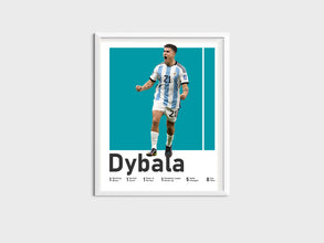 Paulo Dybala Poster Argentinian Football Star, Soccer Wall Art Sport Poster 1515878256