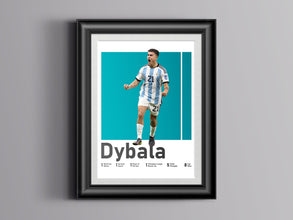 Paulo Dybala Poster Argentinian Football Star, Soccer Wall Art Sport Poster 1515878256