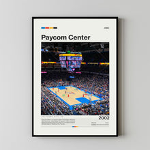 Paycom Center Poster, Oklahoma City Thunder Poster Print, Basketball Arena Poster Basketball Fan Gift