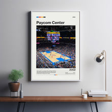 Paycom Center Poster, Oklahoma City Thunder Poster Print, Basketball Arena Poster Basketball Fan Gift