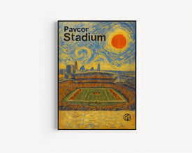 Paycor Stadium Poster, Bengals Poster, Minimalist, Helvetica, Mid-Century Modern, Football Art, Football Stadium Poster, Cincinnati Bengals