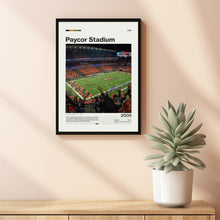 Paycor Stadium Poster, Cincinnati Bengals Poster Print, NFL Stadium Poster, Football Fan Gift Print