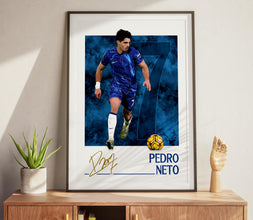 Pedro Neto Football Poster Chelsea Wall Art, Modern Sports Print 4403245279