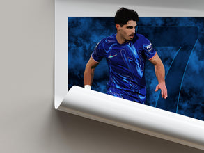 Pedro Neto Football Poster Chelsea Wall Art, Modern Sports Print 4403245279