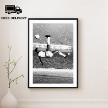 Pele Print, Football Motivational Poster, Fine Art Photography Wall Art, Sports Fan Gift, Soccer Black and White Print 4443779998