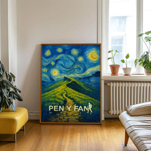 Pen Y Fan Poster - Wales Wall Art Print, Cymru Hiking Illustration Artwork, Outdoor Home & Office decor, United Kingdom Gift idea