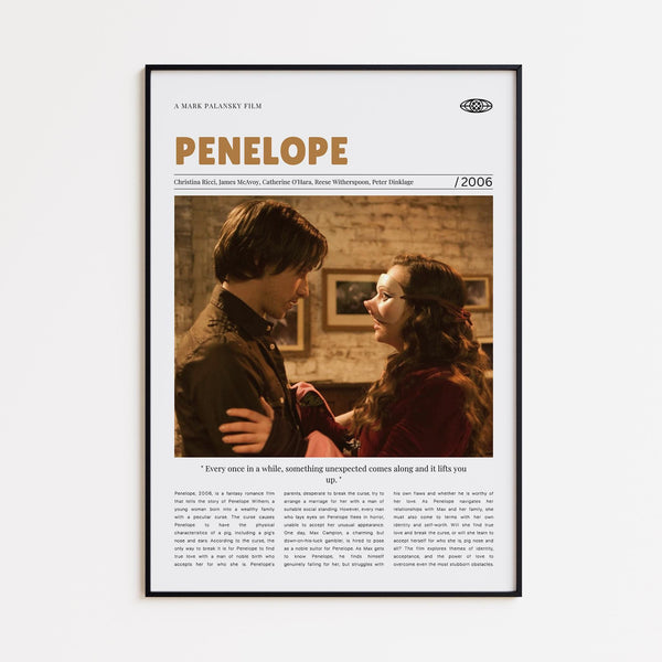 Penelope, Mark Palansky, Retro Movie Poster, Custom Movie Poster Print 4421171680
