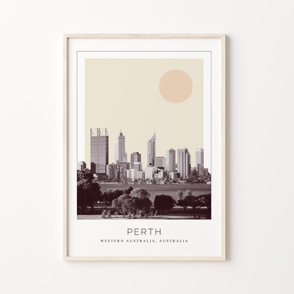 Perth Poster Print, Perth Travel Poster, Perth Minimalistic Wall Art, Perth, Western Australia, Australia 1882436841