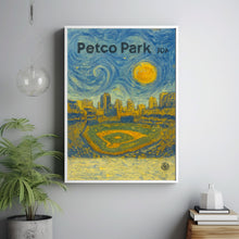 Petco Park Poster, Padres Poster, Minimalist, Helvetica, Mid-Century Modern, Baseball Art, Baseball Stadium Poster, San Diego Retro Poster