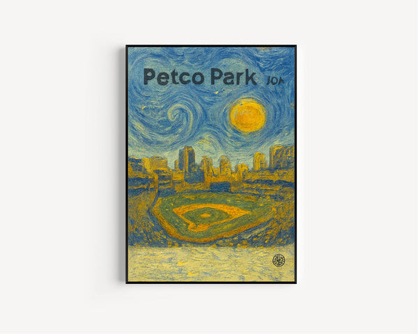 Petco Park Poster, Padres Poster, Minimalist, Helvetica, Mid-Century Modern, Baseball Art, Baseball Stadium Poster, San Diego Retro Poster