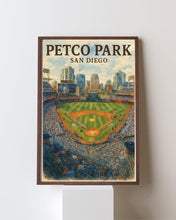 Petco Park San Diego Watercolor Poster  Baseball Stadium Wall Art 4406039013