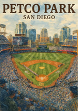 Petco Park San Diego Watercolor Poster  Baseball Stadium Wall Art 4406039013